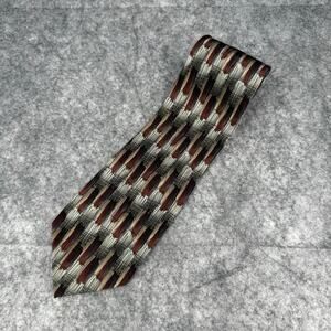 J. Garcia Collection Paris In The Rain Silk Tie Gray Brown 59 Long 4 Wide 091